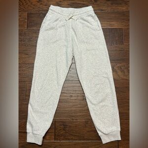 H&M Youth 14Y Cream Oatmeal Sweatpants Fleece Lined Joggers